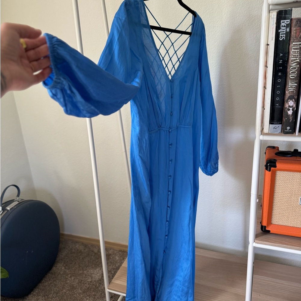 Free People Vibrant Blue Dress - Picture 3 of 10